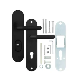 Фурнітура захисна ROSTEX UNIVERSAL PLUS R mov-mov DIN PLATE 85 мм Фарба чорна 38-55 мм 3 клас BLACK. Купити Фурнітуру захисну ROSTEX UNIVERSAL PLUS