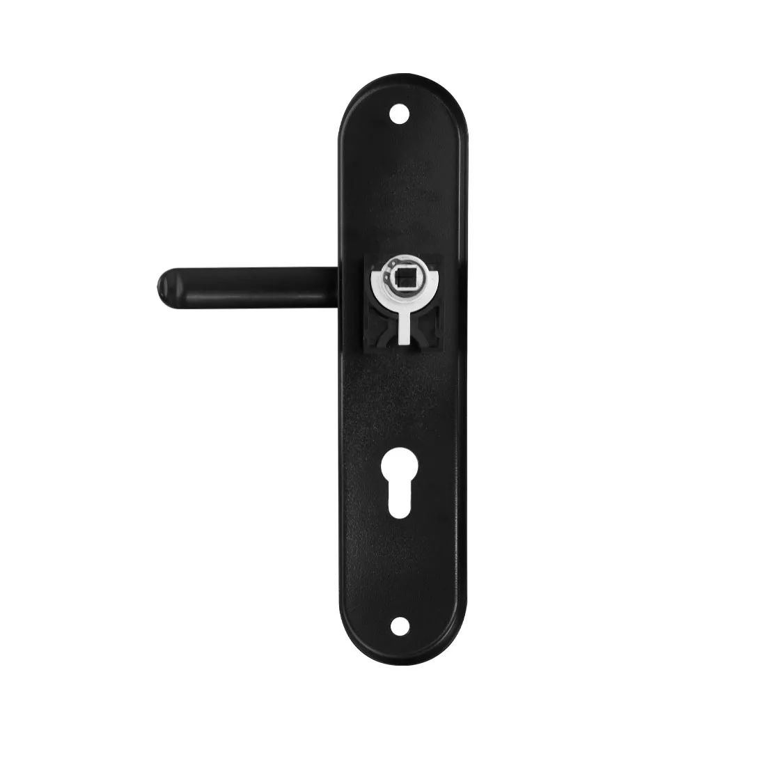 Фурнітура захисна ROSTEX UNIVERSAL PLUS R mov-mov DIN PLATE 85 мм Фарба чорна 38-55 мм 3 клас BLACK. Купити Фурнітуру захисну ROSTEX UNIVERSAL PLUS