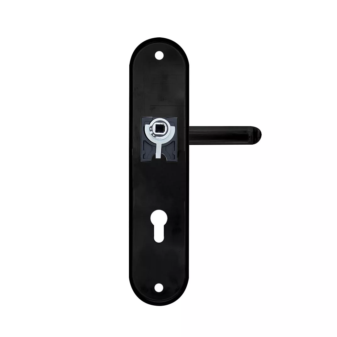 Фурнітура захисна ROSTEX UNIVERSAL PLUS R mov-mov DIN PLATE 85 мм Фарба чорна 38-55 мм 3 клас BLACK. Купити Фурнітуру захисну ROSTEX UNIVERSAL PLUS