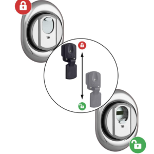 Протектор DISEC MAGNETIC 4G 4G2MB DIN OVAL 25мм Хром полірований 3 клас C 3KEY KM0P47