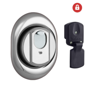 Протектор DISEC MAGNETIC 4G 4G2MB DIN OVAL 25мм Хром полірований 3 клас C 3KEY KM0P47