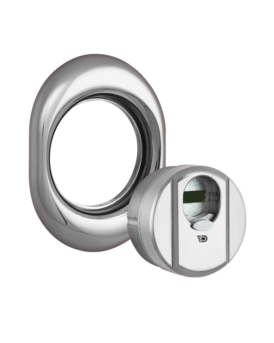 Протектор DISEC MAGNETIC 4G 4G2MB DIN OVAL 25мм Хром полірований 3 клас C 3KEY KM0P47