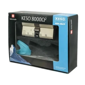 Циліндр KESO 8000 Ω2 + 3 ключі та кодова картка. Циліндри KESO купити. Замовляйте комплектацію. Механічні циліндри KESO - Швейцарська точність та надійність