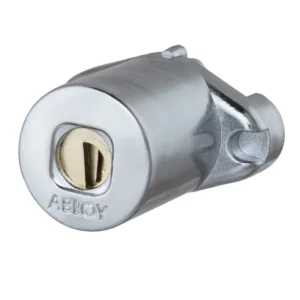 Замки для обладнання ABLOY. Замок оснащений 2 циліндрами ABLOY SC610, які відкриваються: ключем клієнта, а другий – під комбінацію ключа підприємства, банку