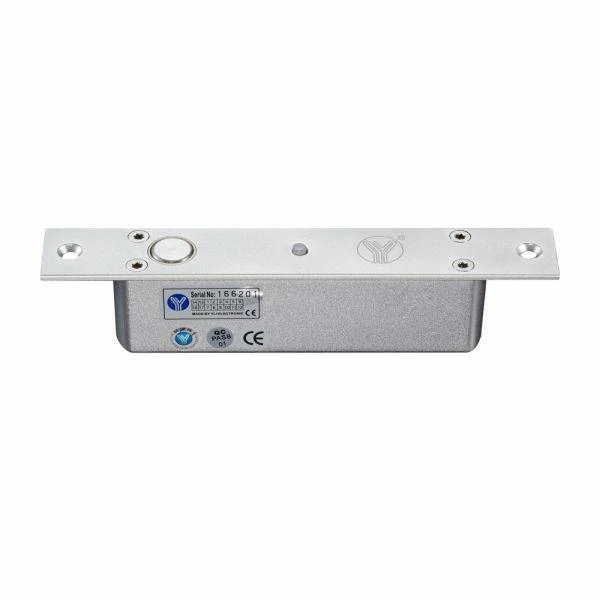 Електроригельний замок Yli Electronic YB-200 LED врізний з силою утримання 1000 кг, врізний, для дерев’яних, металевих, металопластикових та скляних дверей.