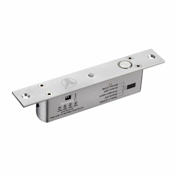 Електроригельний замок Yli Electronic YB-200 LED врізний з силою утримання 1000 кг, врізний, для дерев’яних, металевих, металопластикових та скляних дверей.