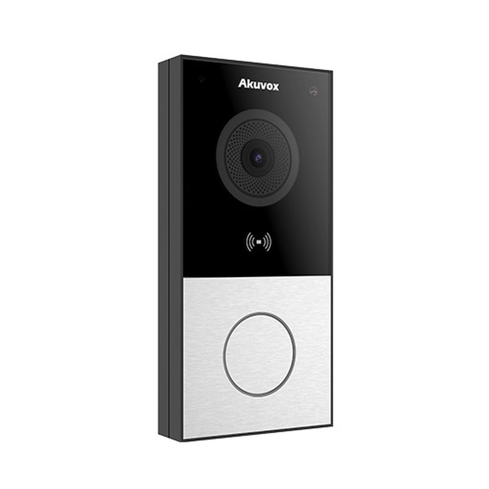 Akuvox E12W з Wi-Fi 2 Мп IP-панель виклику. Домофон. Повний контроль із 1 релейним виходом. RFID зчитувач карток. Кольорова відеопанель E12. Замовити