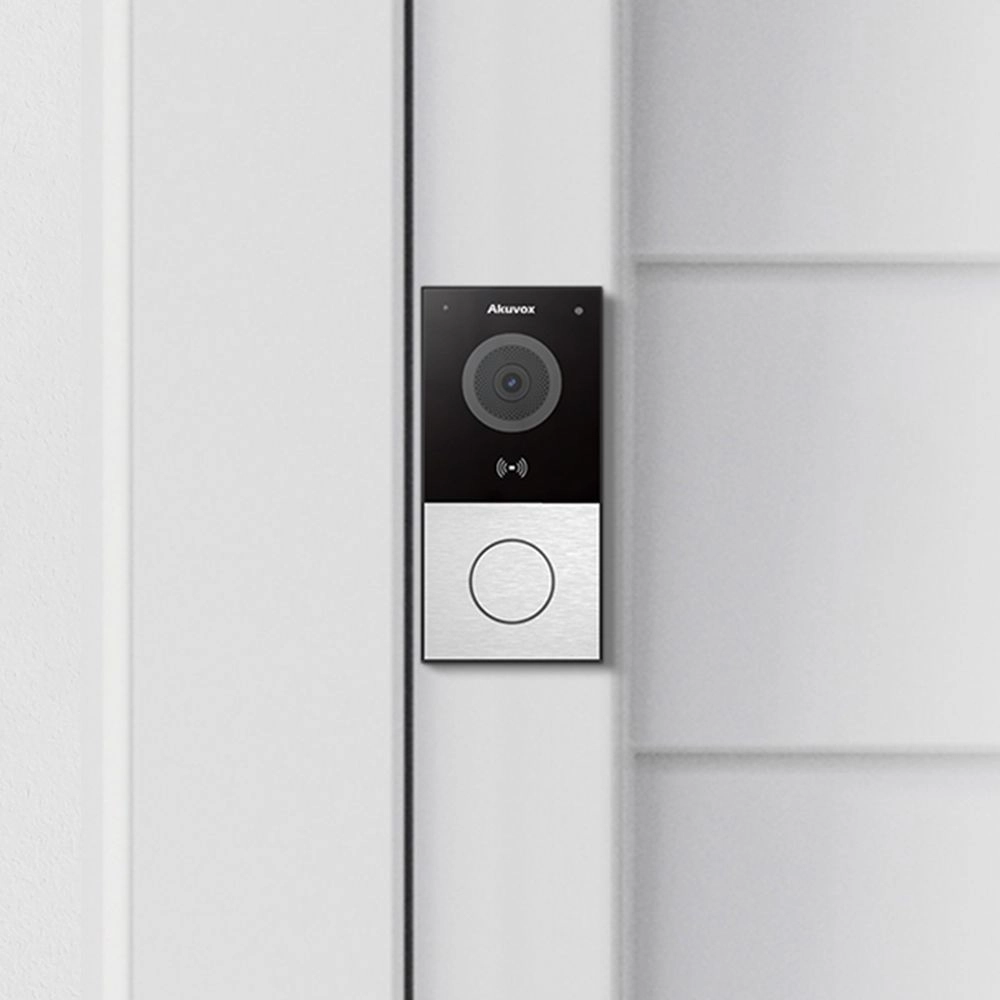 Akuvox E12W з Wi-Fi 2 Мп IP-панель виклику. Домофон. Повний контроль із 1 релейним виходом. RFID зчитувач карток. Кольорова відеопанель E12. Замовити