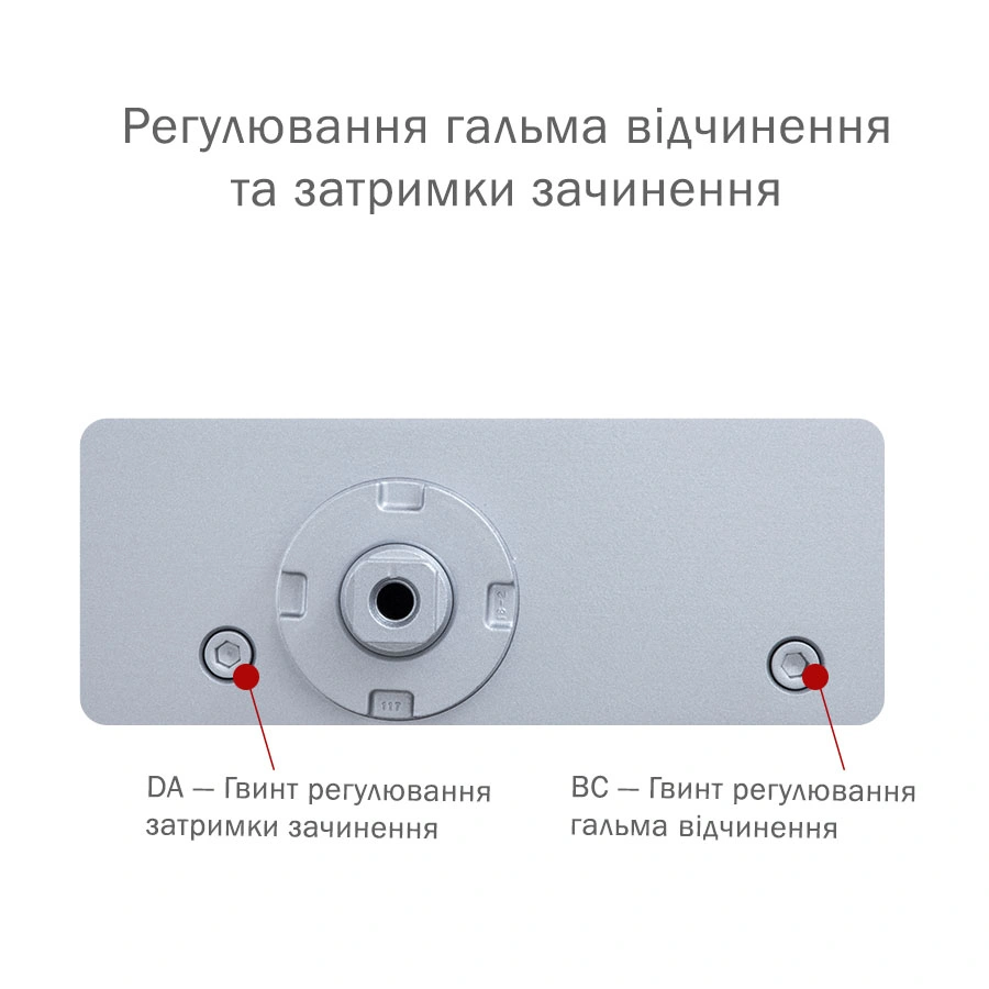 Дотягувач дверей RYOBI серії 3550 модель DS-3550P (Японія) накладного типу – призначений для керування великими зовнішніми та внутрішніми дверима. Замовити