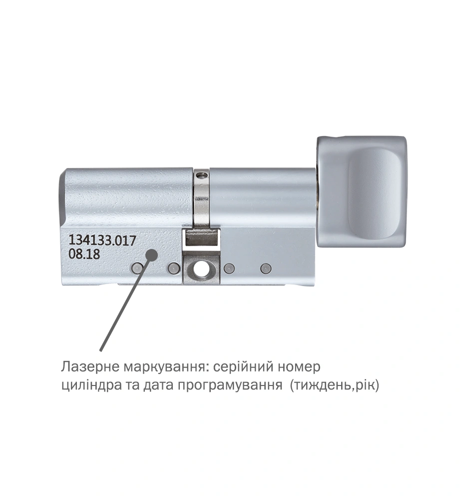 Електромеханічний циліндр Abloy Protec2 Cliq CY333 ключ-тумблер