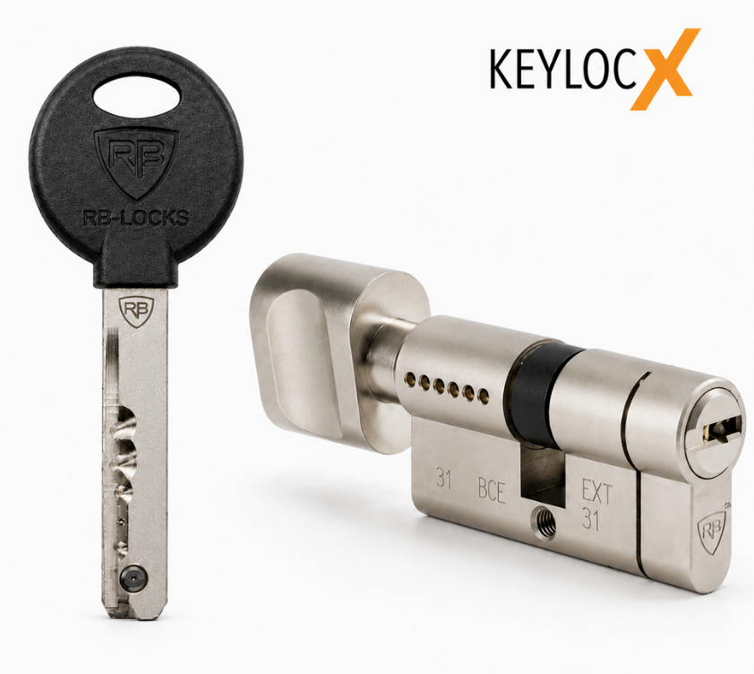 Циліндр RB KEYLOCX ключ-тумблер 5KEY